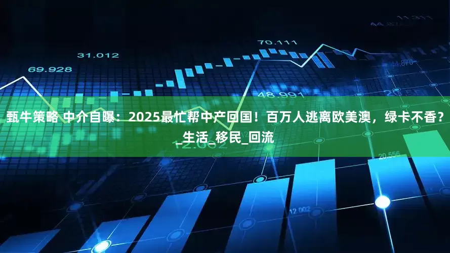 甄牛策略 中介自曝：2025最忙帮中产回国！百万人逃离欧美澳，绿卡不香？_生活_移民_回流