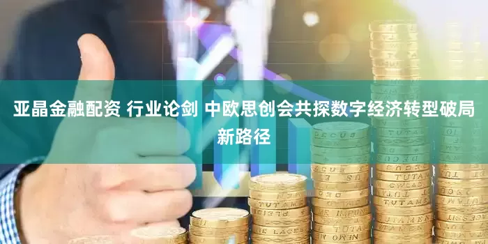 亚晶金融配资 行业论剑 中欧思创会共探数字经济转型破局新路径